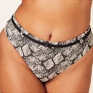 NWT Andie Black Snakeskin The Rivera High Waisted Swimsuit Bottoms Size‎ Medium